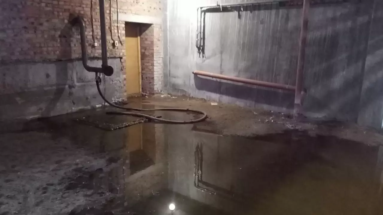 Недавно подвал дома затопило фекалиями